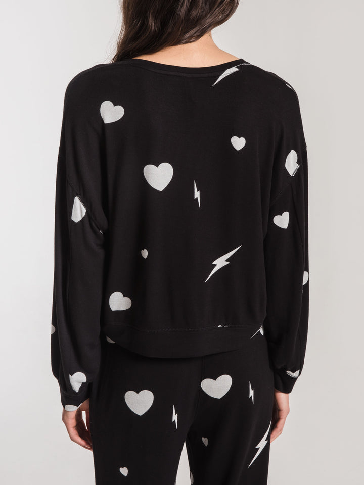 Premium Amor Bolt Pullover | Black - Thumbnail Image Number 2 of 2