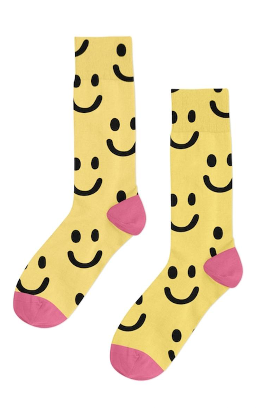 Smiley Sock | Yellow - Visual Media Number 1 of 1