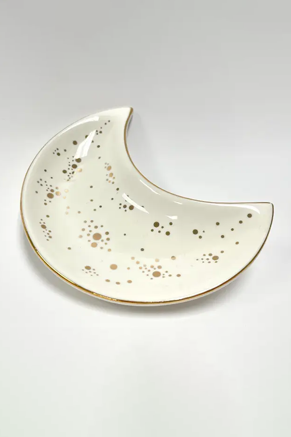 Moon Trinket Tray | White - Visual Media Number 1 of 1