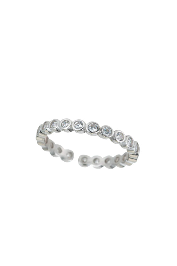Melrose Bezel CZ Eternity Band | Silver - Visual Media Number 1 of 1