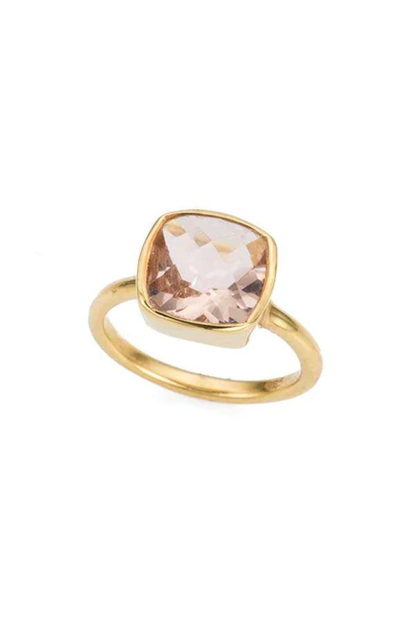 Bezel Ring | Morganite - Visual Media Number 1 of 1