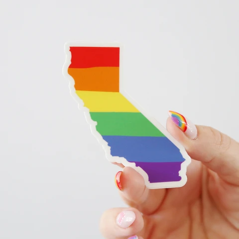 California Rainbow Sticker - Visual Media Number 1 of 1