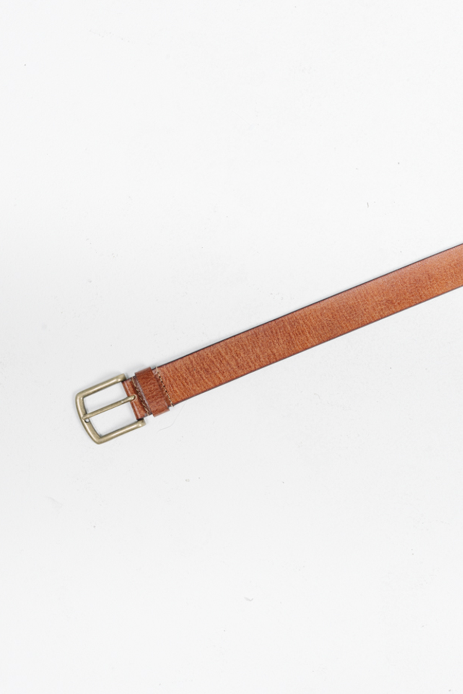 Wide Leather Belt | Tan - Visual Media Number 2 of 2