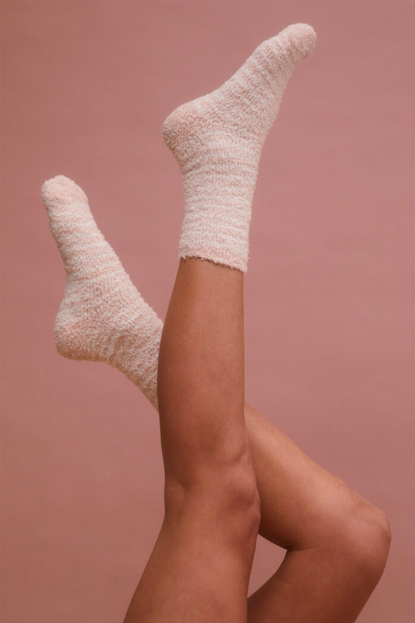 2 Pack Plush Cactus Socks | Natural - Thumbnail Image Number 1 of 2