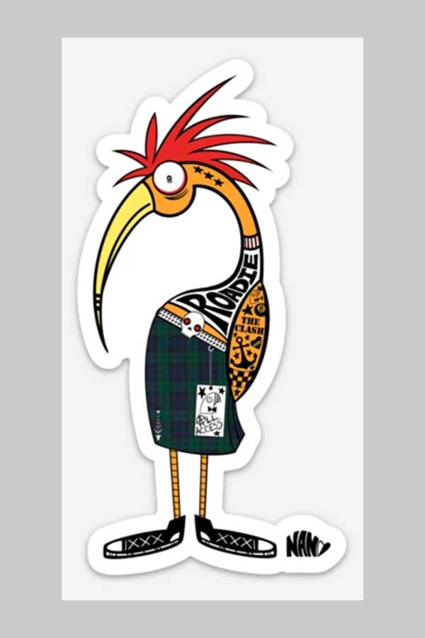 Rad Bird Crew | Roadie Bird Sticker - Visual Media Number 1 of 1