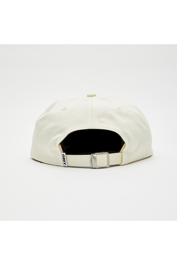 Bold Twill 6 Panel Strapback | Unbleached - Thumbnail Image Number 2 of 2