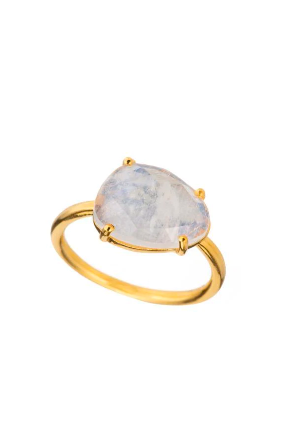 Oblong Ring | Moonstone - Thumbnail Image Number 1 of 3