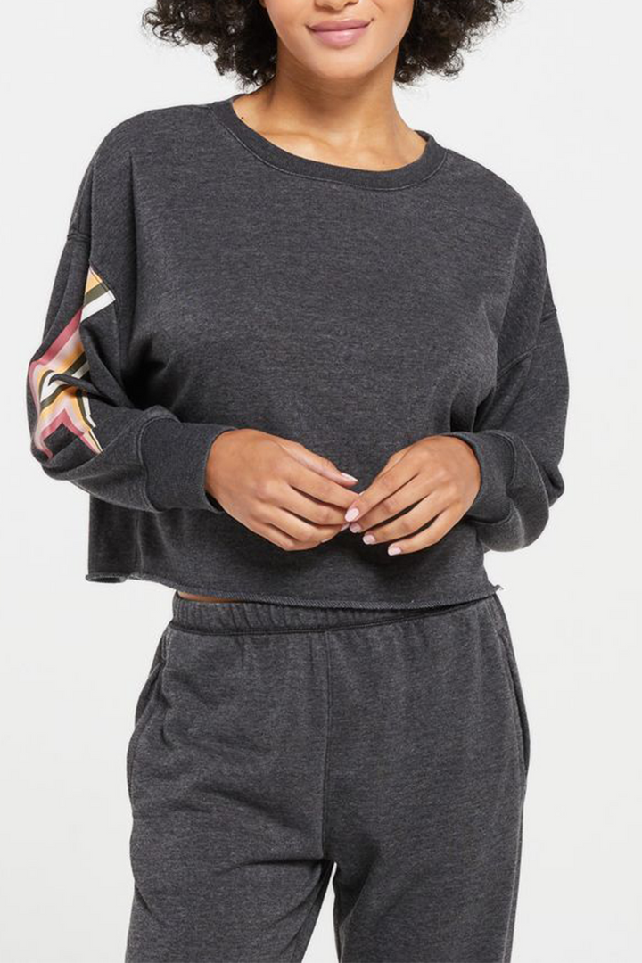 Jayde Bolt Pullover | Black - Thumbnail Image Number 1 of 3