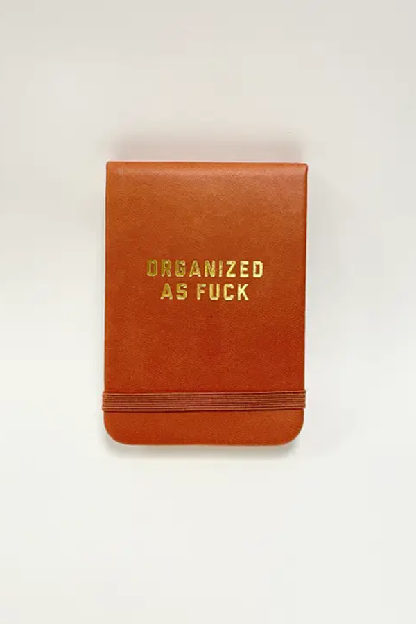 Organized As Fuck Leatherette Pocket Journal - Visual Media Number 1 of 1
