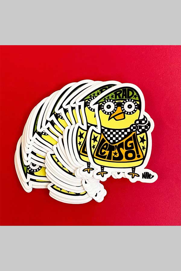 Rad Bird Crew | Rad Bird Sticker - Visual Media Number 1 of 1