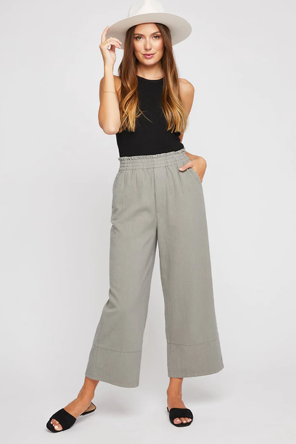 Kennedy Cotton Twill Pant | Sage - Thumbnail Image Number 1 of 2