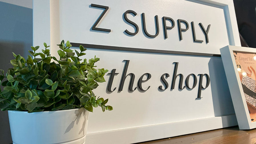 Z Supply The Shop, a sign at West of Camden