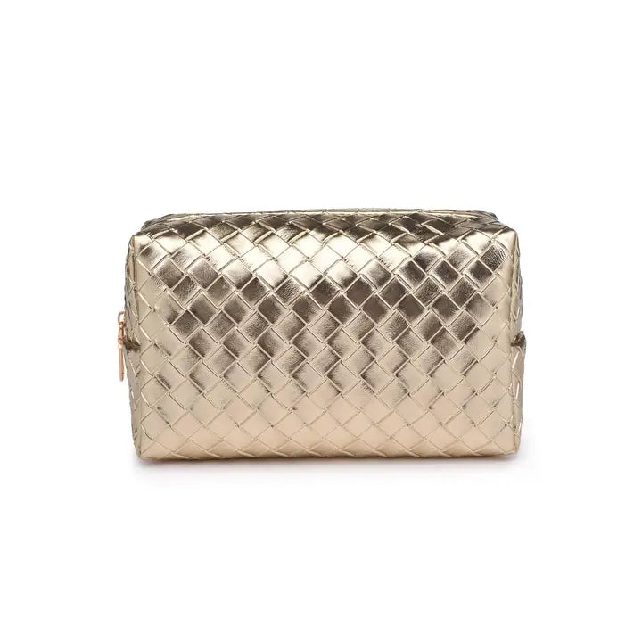 Cosmetic Pouch | Gold Weave - Thumbnail Image Number 1 of 4
