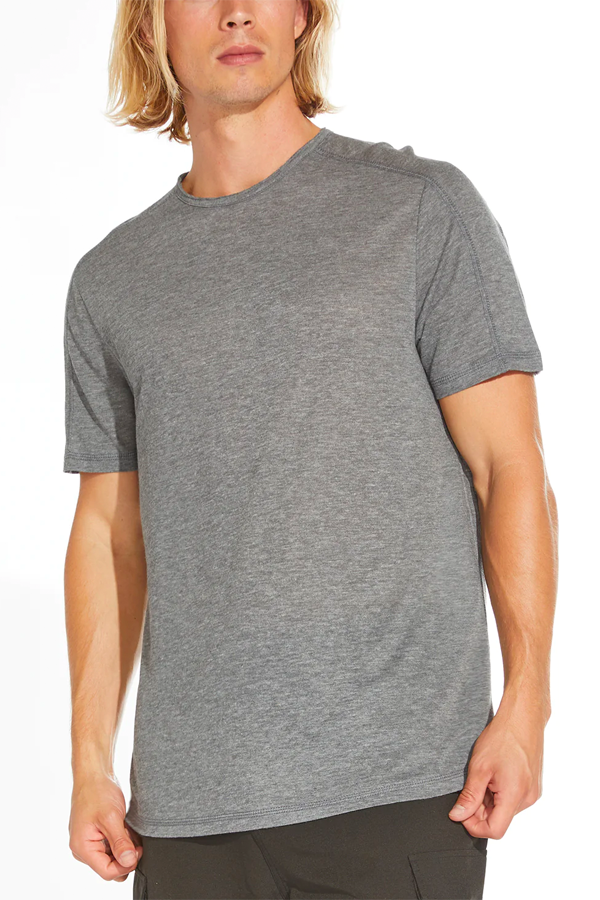 Nora Jersey Tee | Heather Gray - Main Image Number 1 of 3