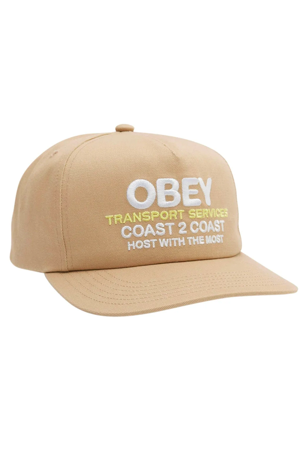 Obey Transport 5 Panel Snap | Khaki