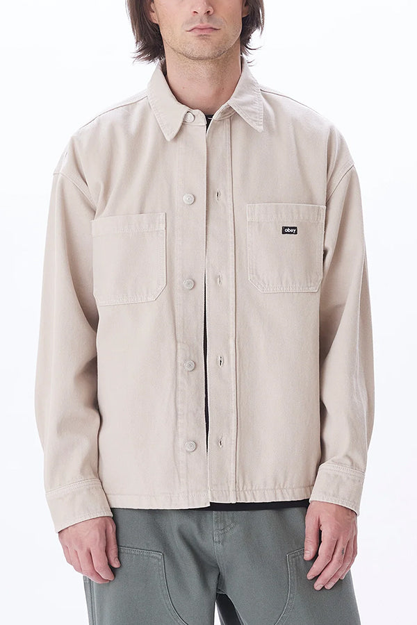 Milton Shirt Jacket | Clay - Main Image Number 1 of 4