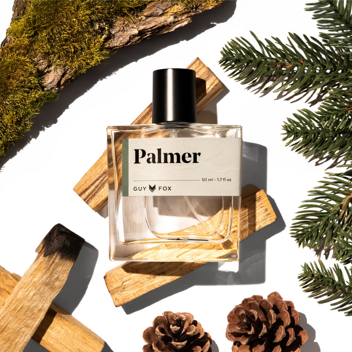 Palmer Mens Cologne | White Pine, Palo Santo, Alpine Air - Thumbnail Image Number 1 of 13

