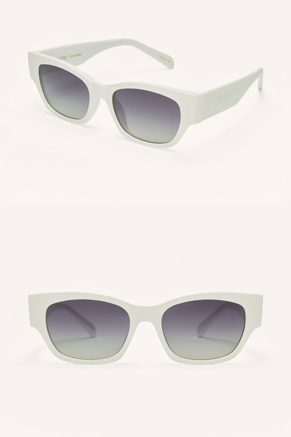 Roadtrip Sunglasses | White - Grey - Thumbnail Image Number 2 of 2
