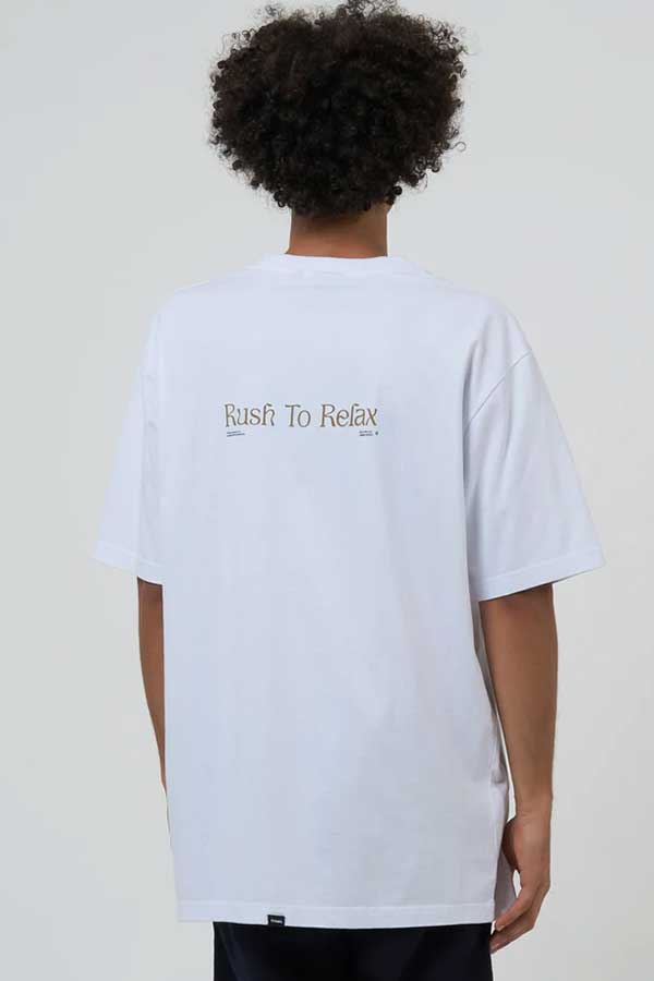 Flux Arc Oversize Fit Tee | White - Main Image Number 2 of 2