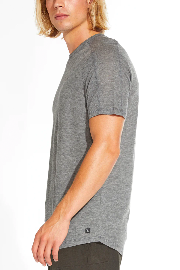 Nora Jersey Tee | Heather Gray - Thumbnail Image Number 2 of 3

