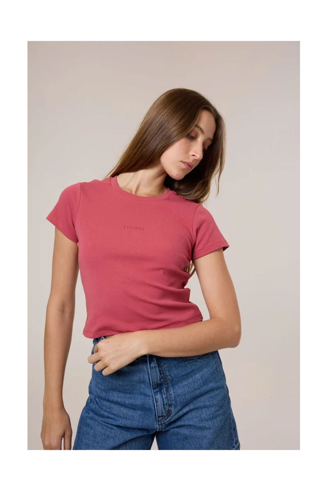 Minimal Thrills Mini Tee | Redwood - Visual Media Number 3 of 3