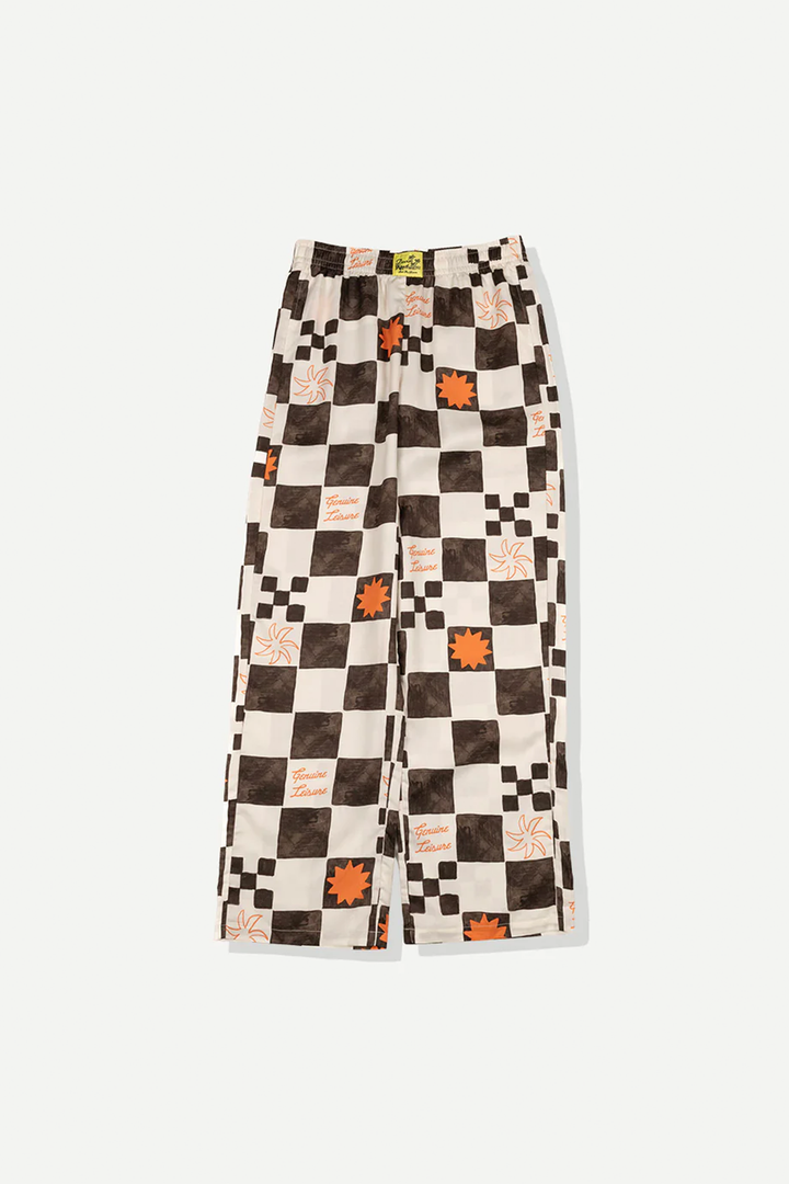 Check Beach Pant | Brown - Thumbnail Image Number 3 of 3
