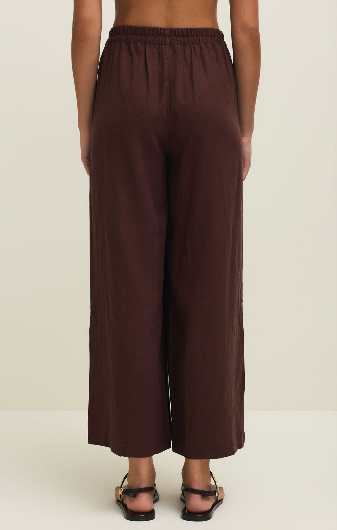 Scout Linen Pant | Chocolate Cherr - Visual Media Number 2 of 2