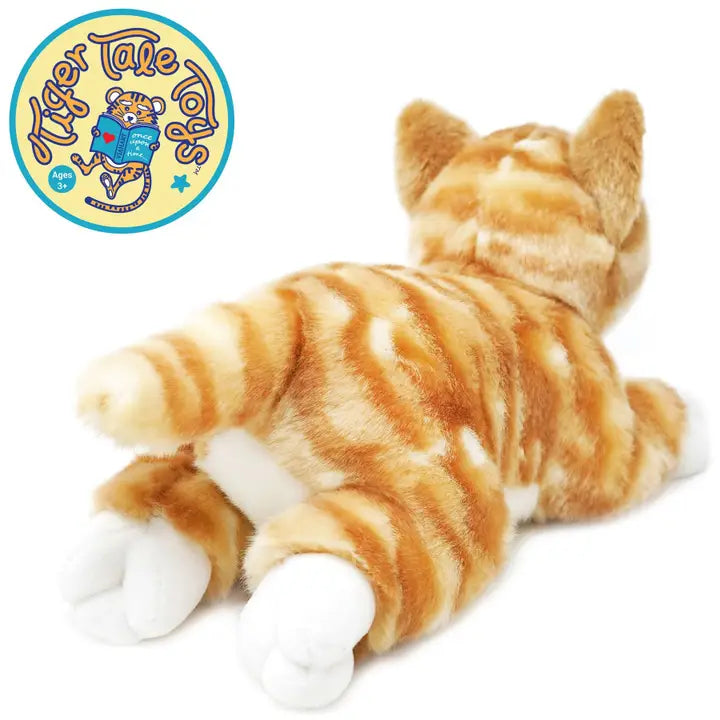 Tamarr The Orange Tabby Cat | 10 Inch Stuffed Animal Plush - Visual Media Number 3 of 3