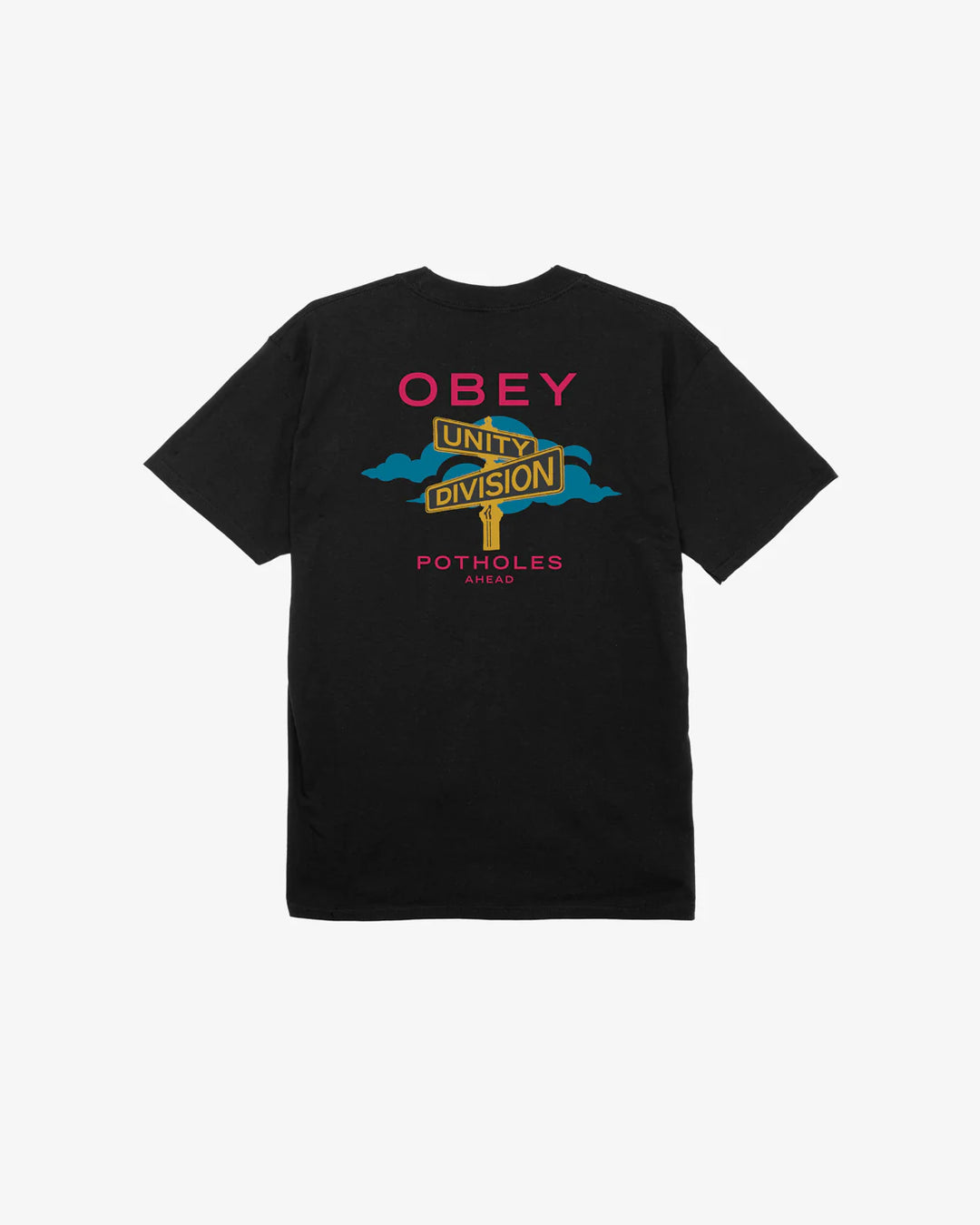 Obey Crossroads Tee | Black - Visual Media Number 1 of 2