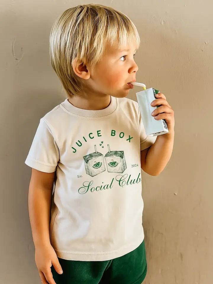 Juice Box Social Club Tee Shirt | Cream - Visual Media Number 1 of 1