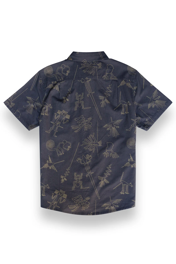 Nazca Lines 7 Seas Button Up | Dark Chocolate - Visual Media Number 3 of 3