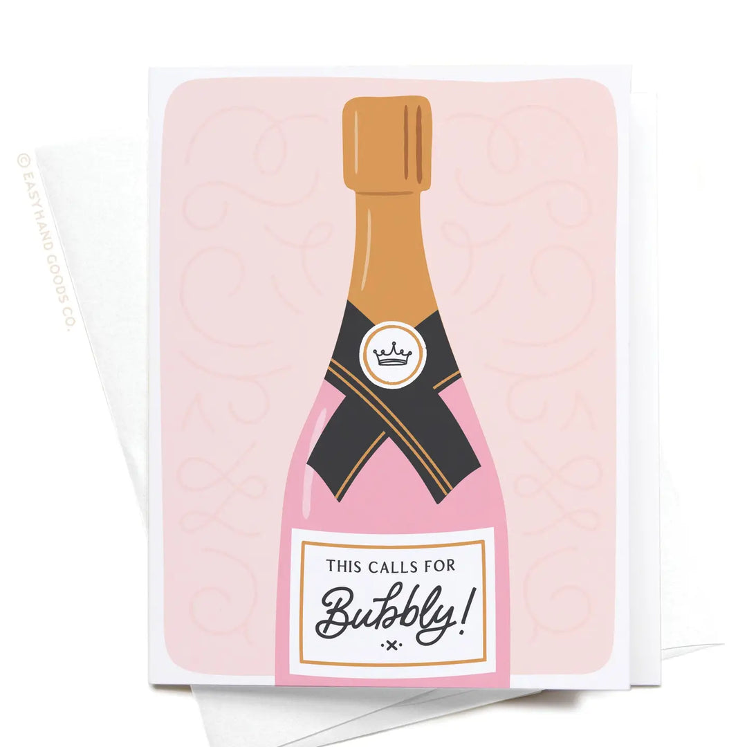 This Calls For Bubbly Greeting Card - Visual Media Number 1 of 1