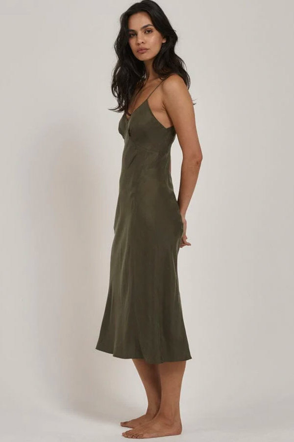 Chelsea Slip Dress | Tarmac - Thumbnail Image Number 3 of 3
