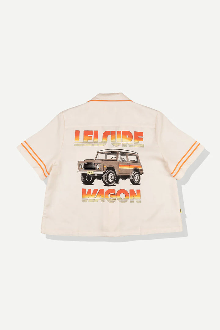 Leisure Wagon Crop Buttonup | Antique - Thumbnail Image Number 2 of 3
