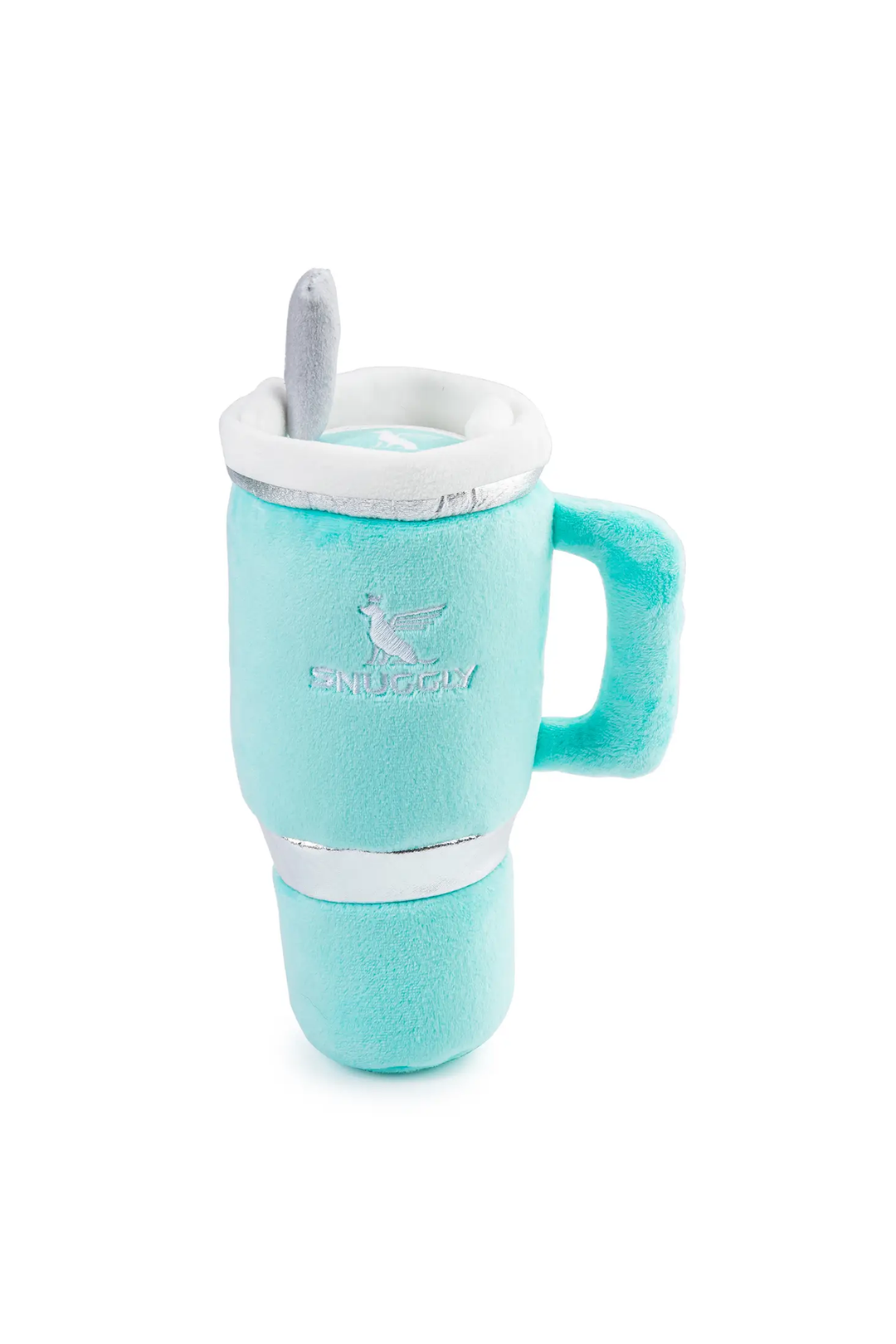 Snuggly Cup Teal | Plush Squeaker Dog Toy - Visual Media Number 1 of 3