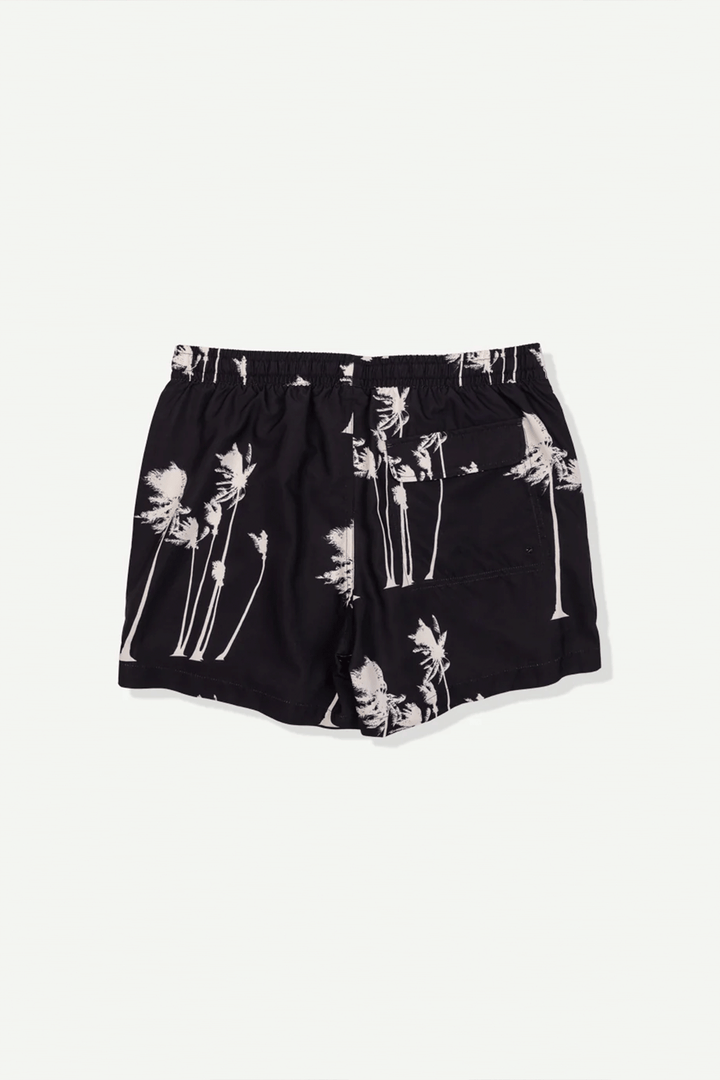 Hurricane Palm Swim Short | Black - Thumbnail Image Number 2 of 2
