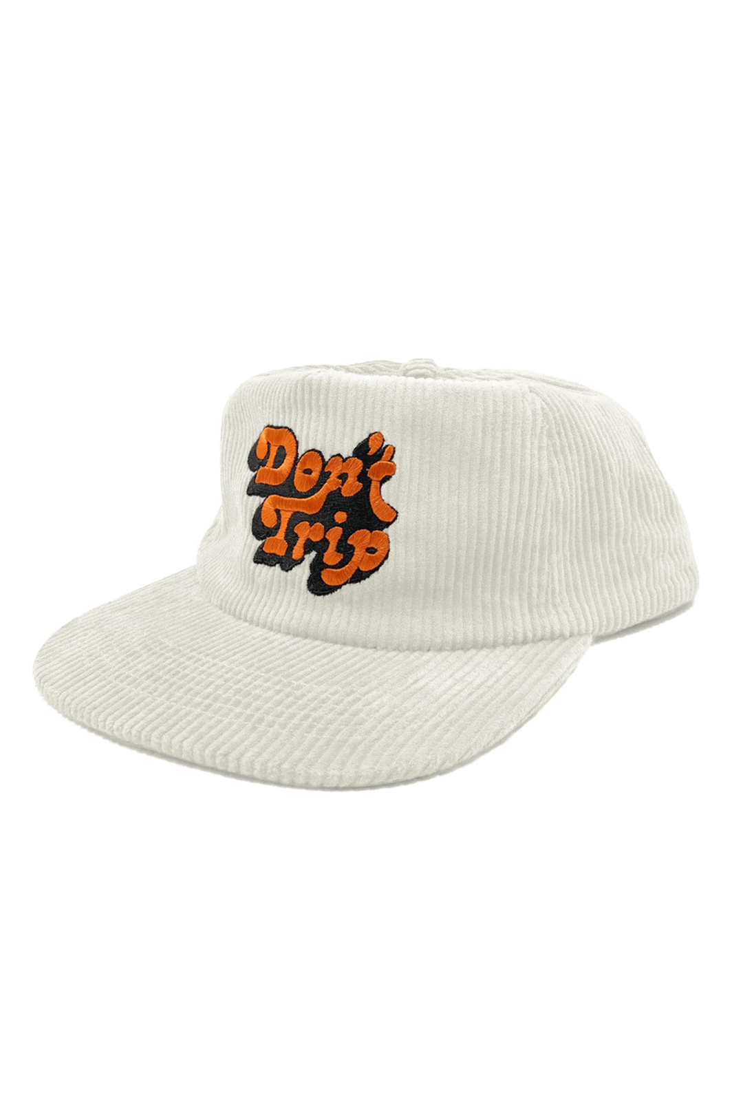Don't Trip Corduroy Snapback Hat | Bone - Visual Media Number 1 of 1