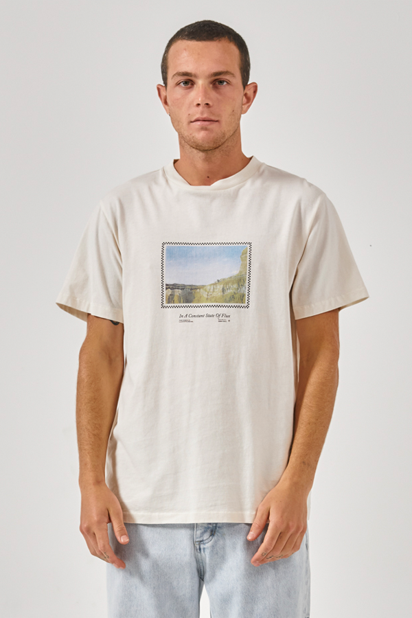 State Of Flux Merch Fit Tee | Heritage White - Thumbnail Image Number 1 of 3
