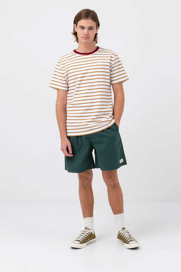 Mod Twill Jam Shorts | Moss - Main Image Number 4 of 4