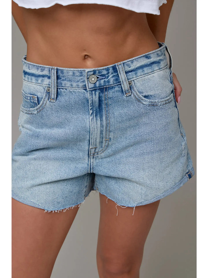 High Waisted Boyfriend Shorts - Thumbnail Image Number 3 of 6
