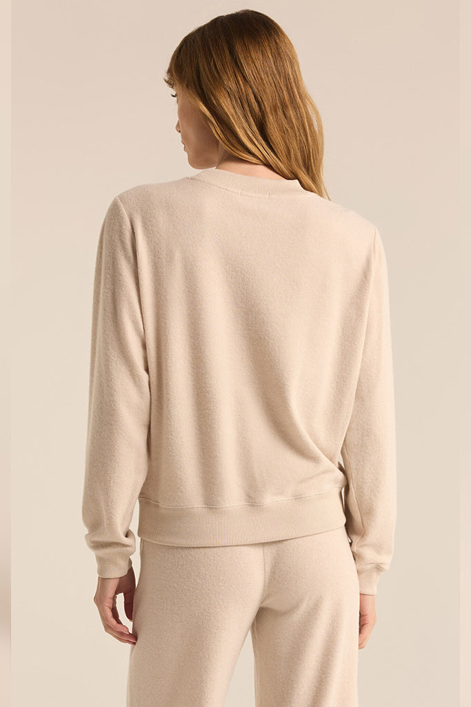 Russel Cozy Pullover | Light Oatmeal Heather - Visual Media Number 3 of 3