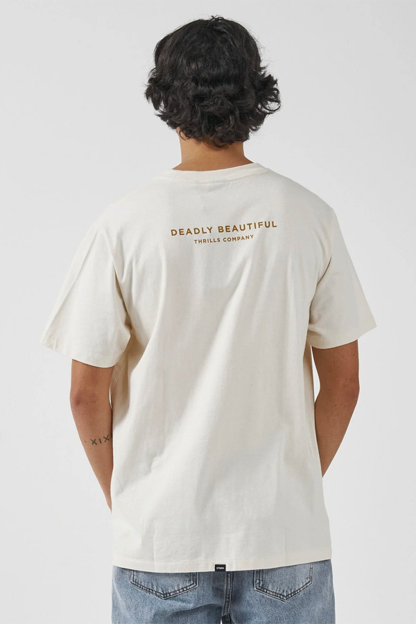 Deadly Beautiful Merch Fit Tee | Heritage White - Thumbnail Image Number 2 of 3
