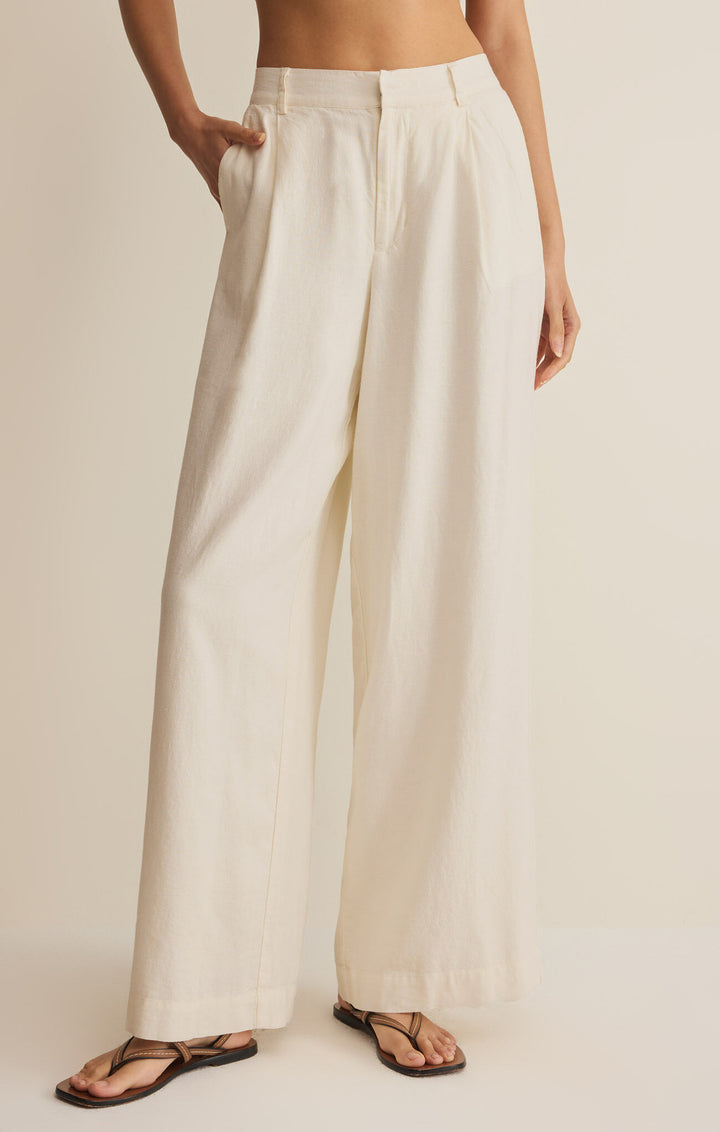 Overlook Linen Pant | Cloud - Thumbnail Image Number 2 of 3
