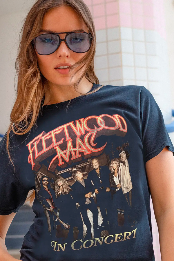 Fleetwood Mac In Concert Vintage Tee | Black