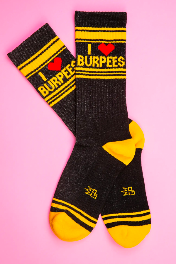 I Heart Burpees Gym Socks - Main Image Number 1 of 1