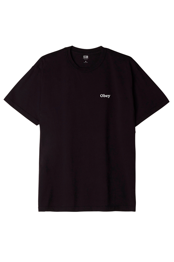 Obey Flower Stem Tee | Faded Black - Thumbnail Image Number 2 of 2
