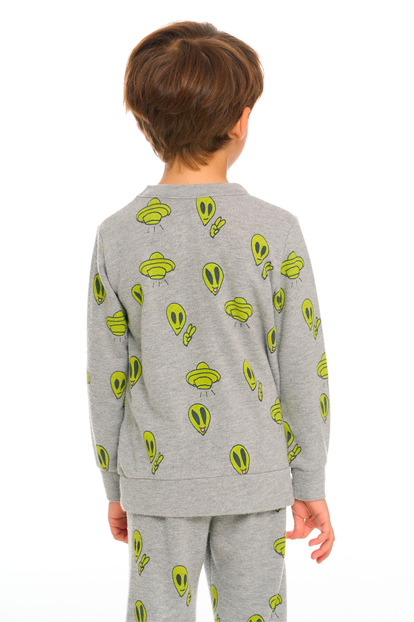 Silly Aliens Crewneck | Heather Grey - Thumbnail Image Number 3 of 5
