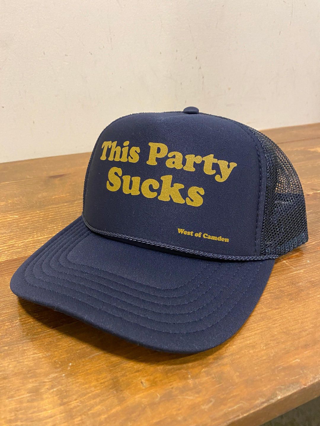 This Party Sucks Hat | Navy / Gold - Main Image Number 1 of 1