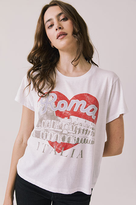 Roma Tee | White - Thumbnail Image Number 1 of 2
