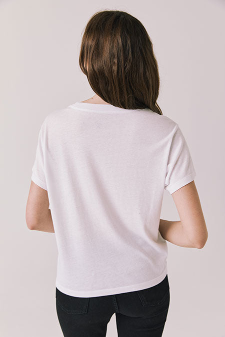 Roma Tee | White - Visual Media Number 2 of 2
